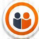 Stylized icon representing community dialogue and listening